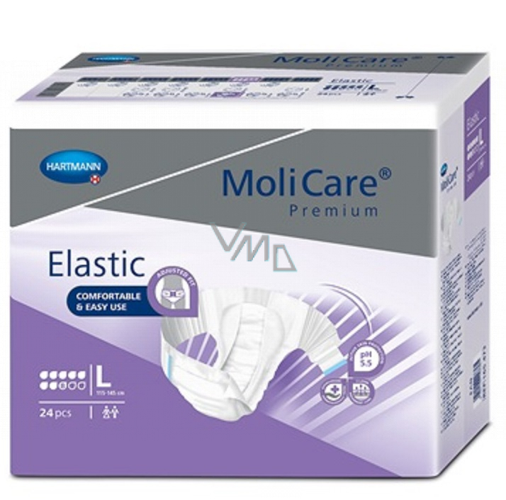 MoliCare Premium Elastic 8D L Waist 115-145 Cm 3220ml C72 165473