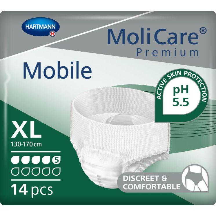 MoliCare Premium Mobile 5 Drops XL Waist 130-170cm 1183ml C56 915854